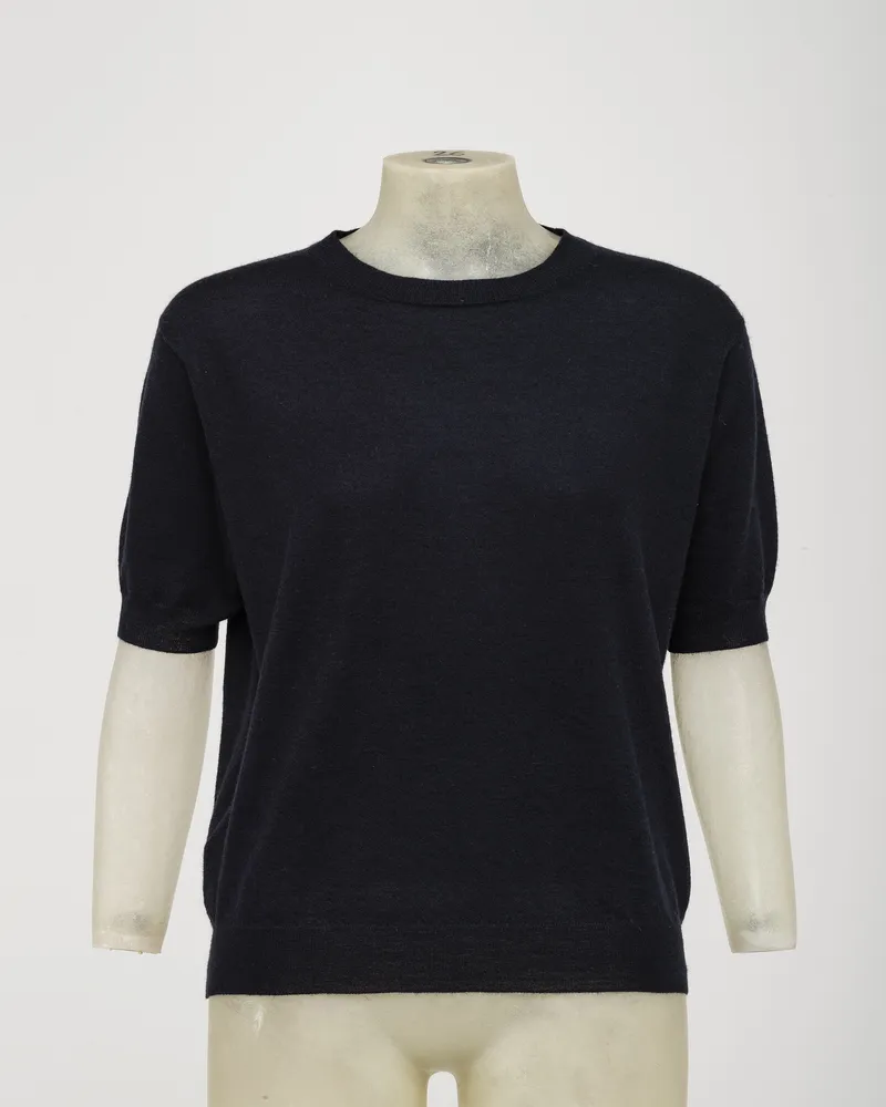Prada Rundhalspullover Aus Kaschmir, Damen, Blau, Größe Blau