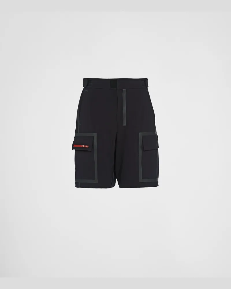 Prada Badeshorts aus Stretch-Nylon Schwarz