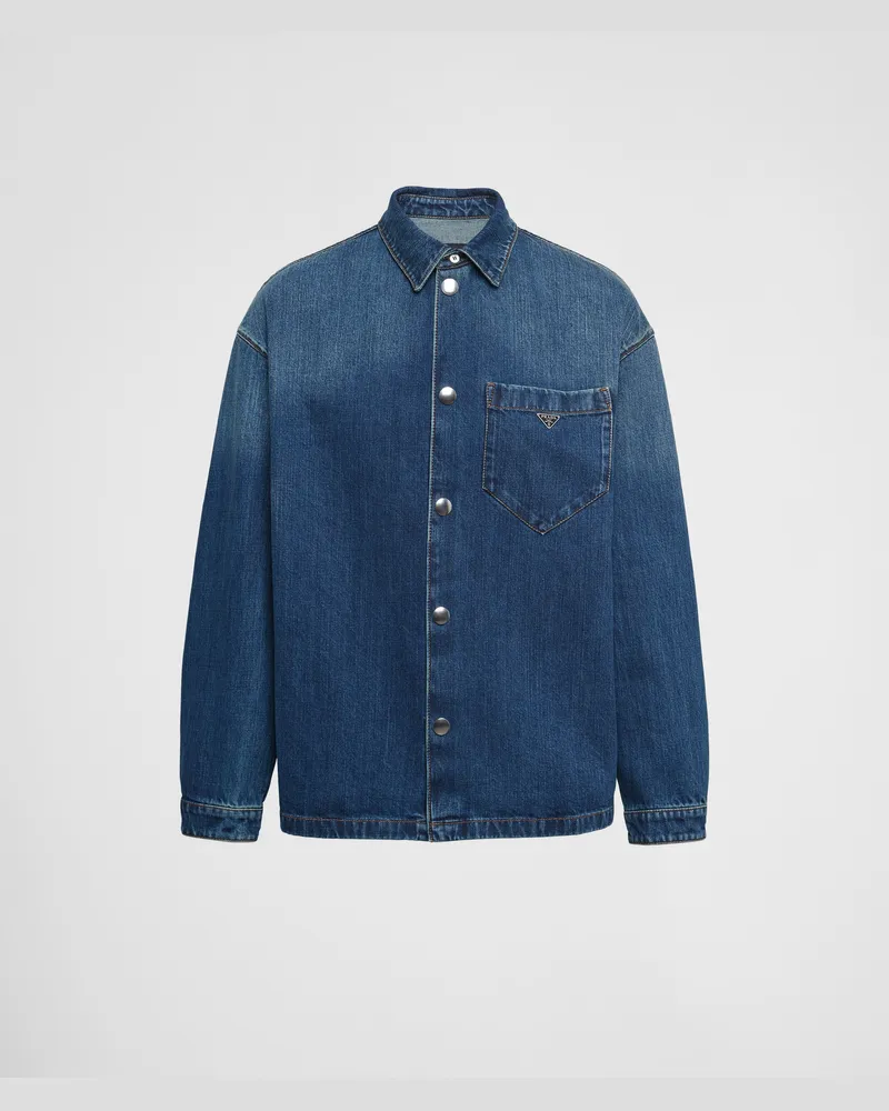 Prada Hemd aus Denim Blau