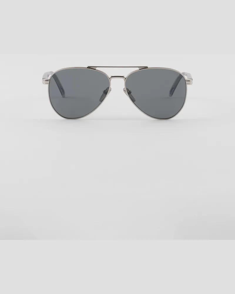 Prada Sonnenbrille mit  Logo Dunkelgraue