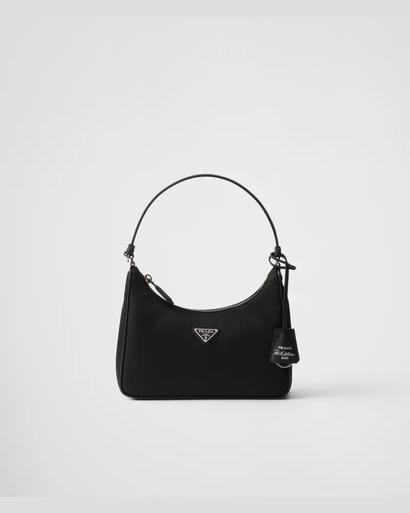Prada Re-Edition 2005 Mini Bag aus Re-Nylon Schwarz