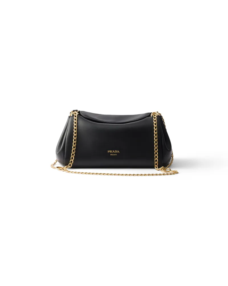 Prada Kleine  Tumulte Tasche Aus Nappa-leder, Damen, Schwarz Schwarz