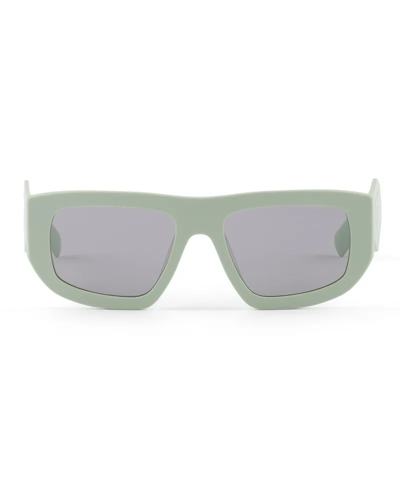 Prada Sonnenbrille Mit Triangolo-logo, Damen, Graue Linsen Graue
