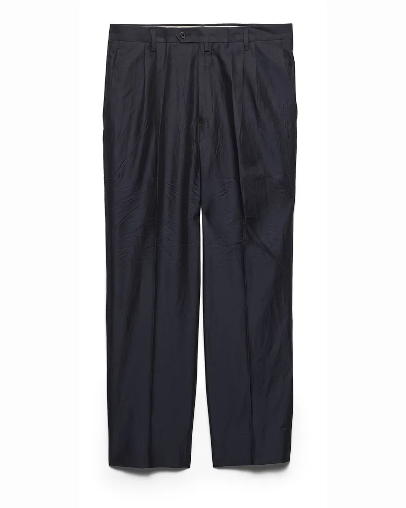 Prada Hose Aus Baumwolle Und Seide, Herren, Blau, Größe Blau