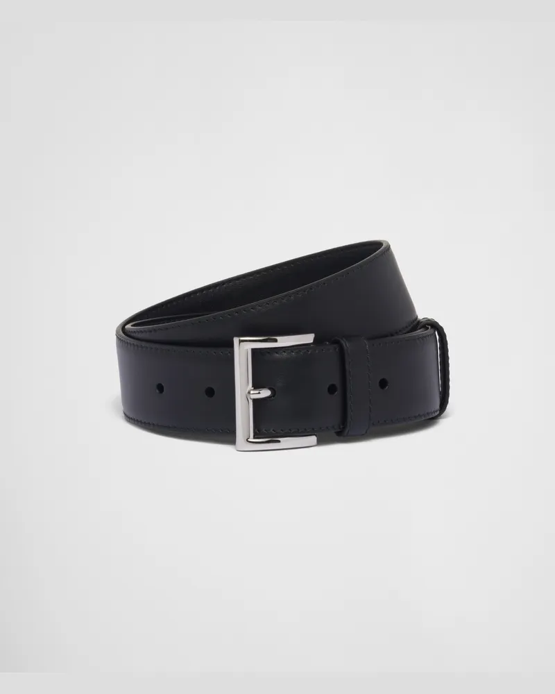 Prada Gürtel aus Leder Schwarz