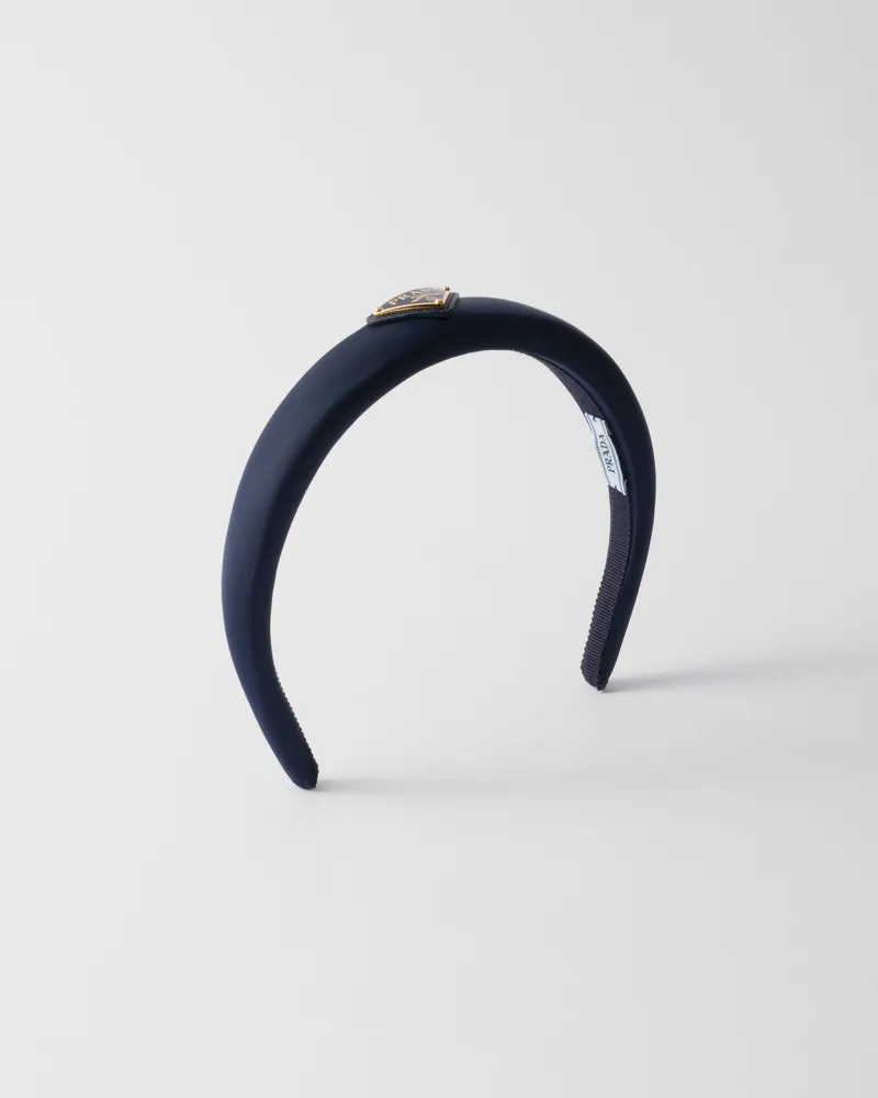 Prada Headband aus Re-Nylon Ostseeblau