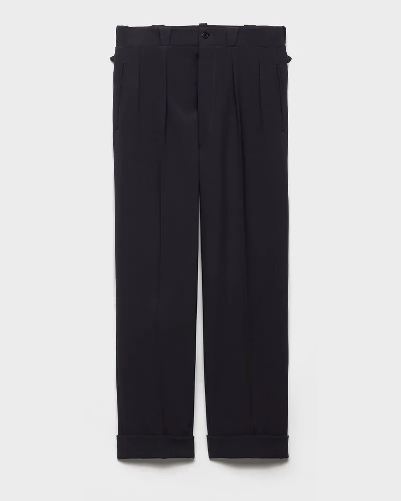 Prada Hose aus Wolle Blau
