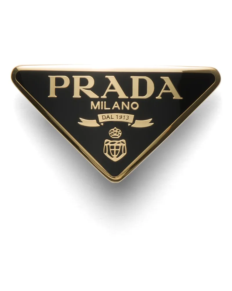 Prada Haarspange Aus Metall, Damen, Schwarz Schwarz