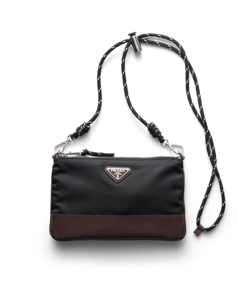 Prada Speedrock Smartphone-hülle Aus Re-nylon, Herren, Schwarz Schwarz