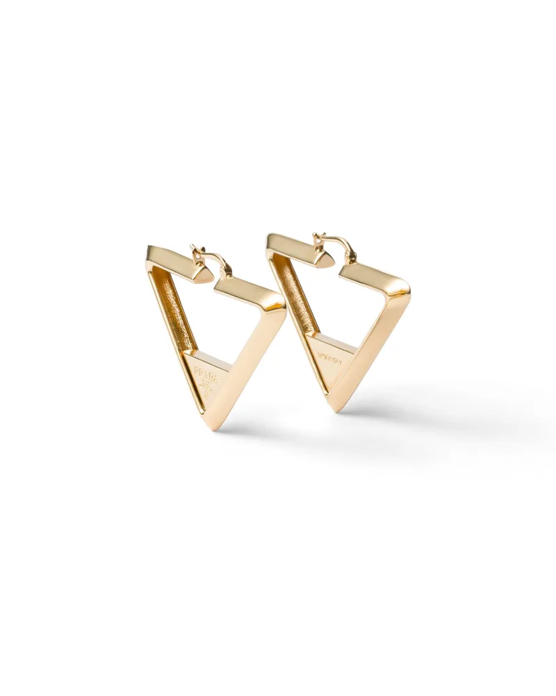 Prada Ohrringe Aus Metall, Damen, Gold Gold