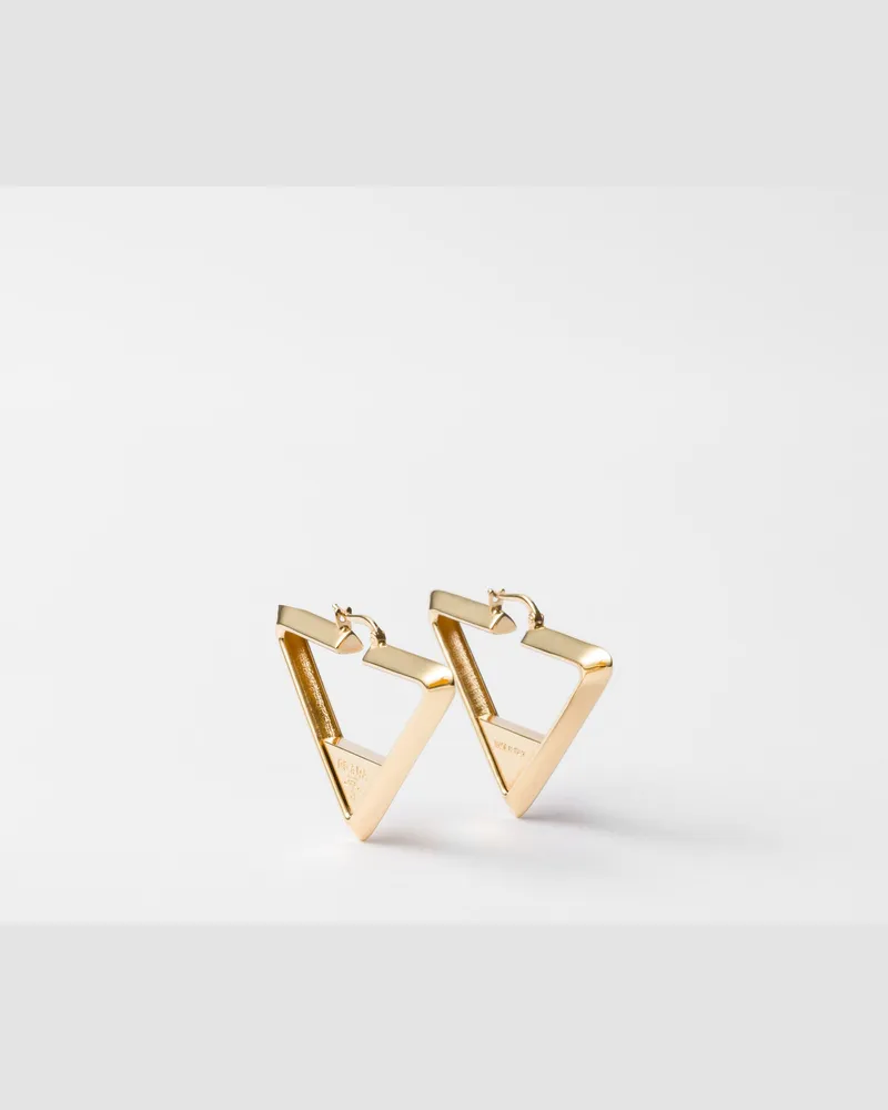 Prada Ohrringe aus Metall Gold