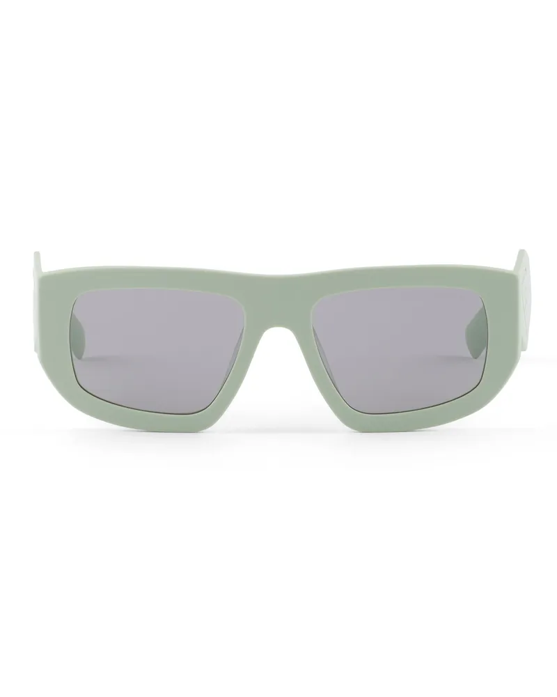Prada Sonnenbrille Mit Triangolo-logo, Damen, Grau Grau