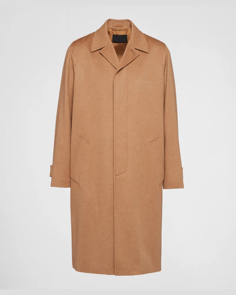 Prada Mantel aus Kamelhaar Kamelbraun