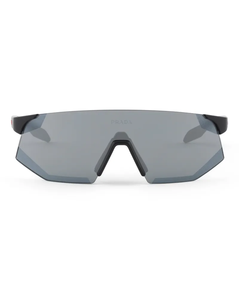 Prada Prada  Active Sunglasses, Herren, Verspiegelte Gläser In Schwarz Verspiegelte