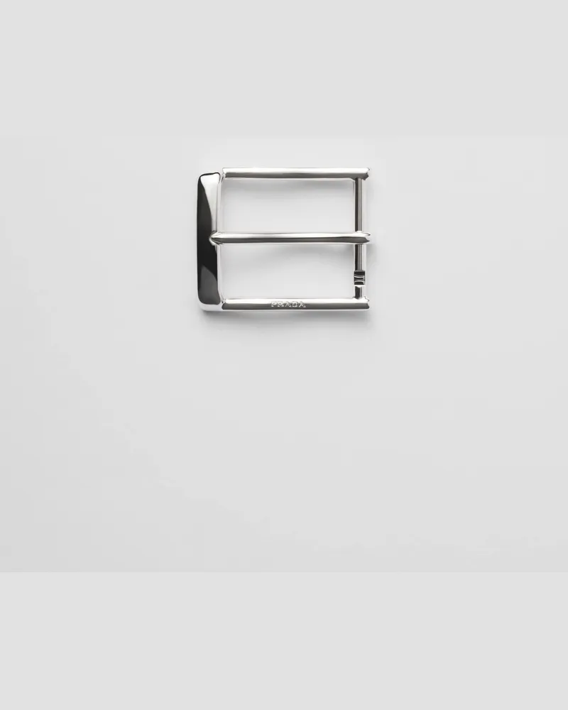 Prada Gürtelschließe aus Metall Silber