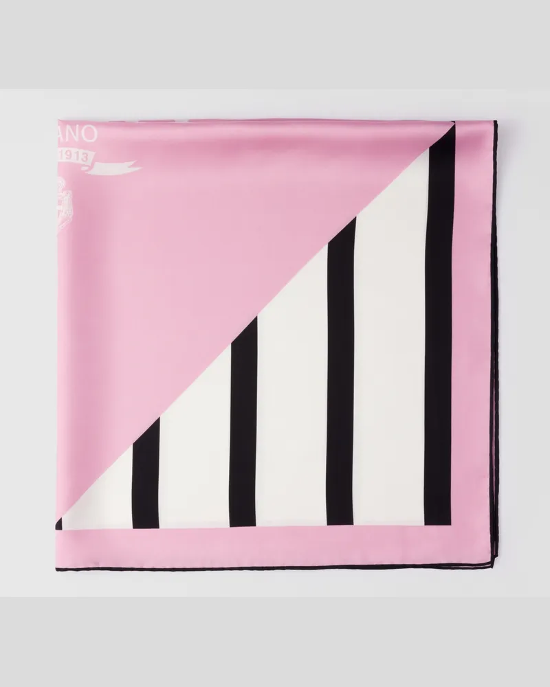 Prada Schal aus Seidentwill mit Print, 90 x 90 Primel