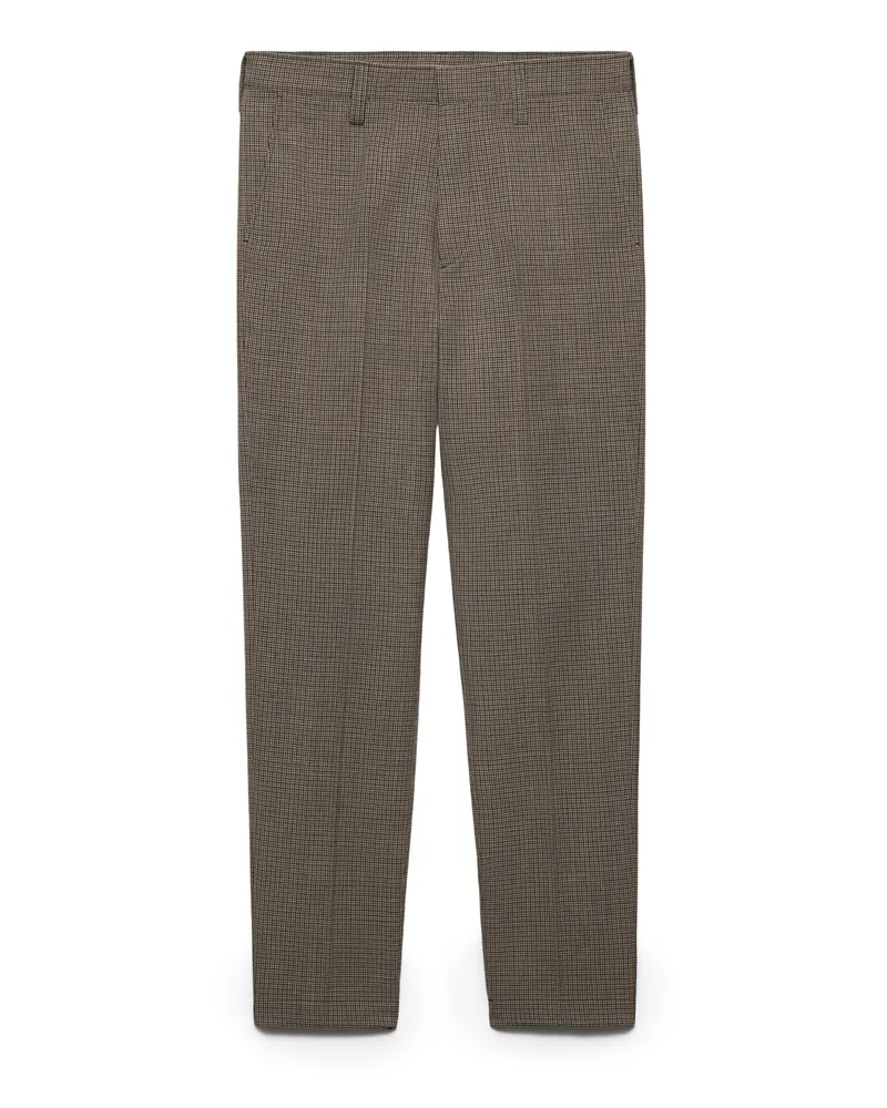 Prada Hose Aus Wolle, Herren, Waldgrün, Größe Waldgrün