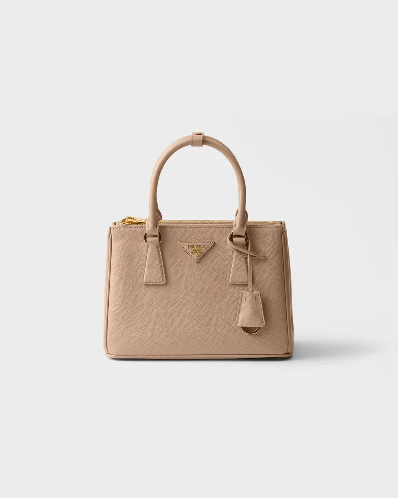 Prada Kleine  Galleria Tasche aus Saffiano-Leder Cameo