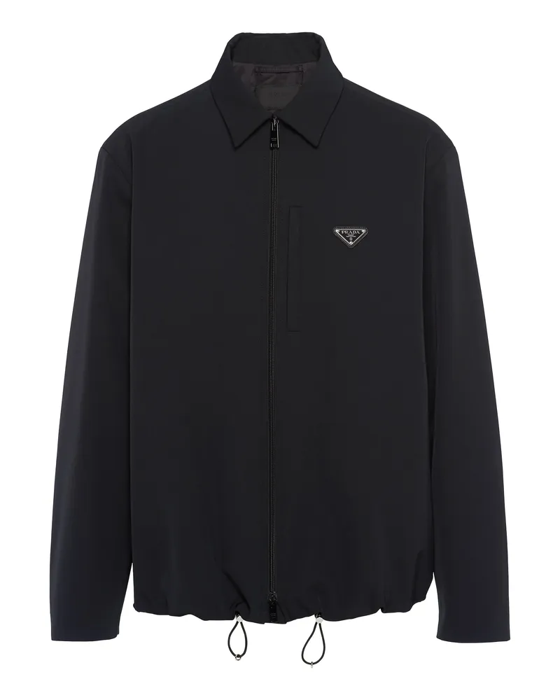 Prada Hemd Aus Polyester, Herren, Schwarz, Größe Schwarz