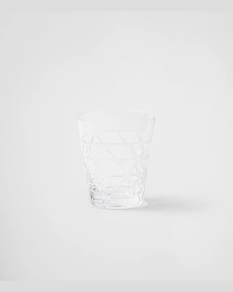Prada Wasserglas aus Kristall – Triangles Kristall