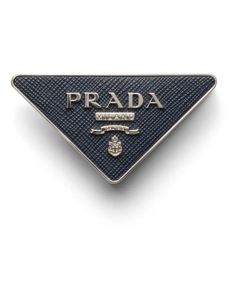 Prada Gürtelschließe Aus Saffiano, Herren, Ostseeblau Ostseeblau
