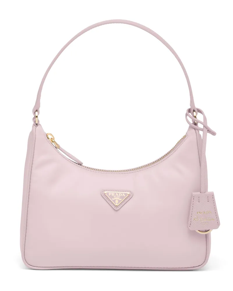 Prada Re-edition 2005 Mini Bag Aus Re-nylon, Damen, Alabaster Alabaster