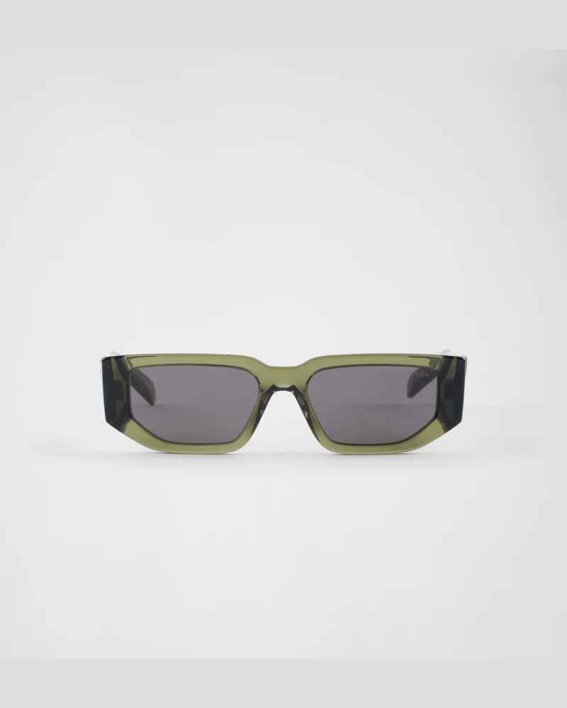 Prada Sonnenbrille mit Triangolo-Logo Gläser