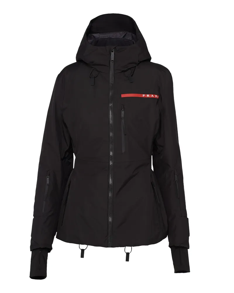 Prada Skijacke Aus Extreme-tex, Damen, Schwarz, Größe Schwarz