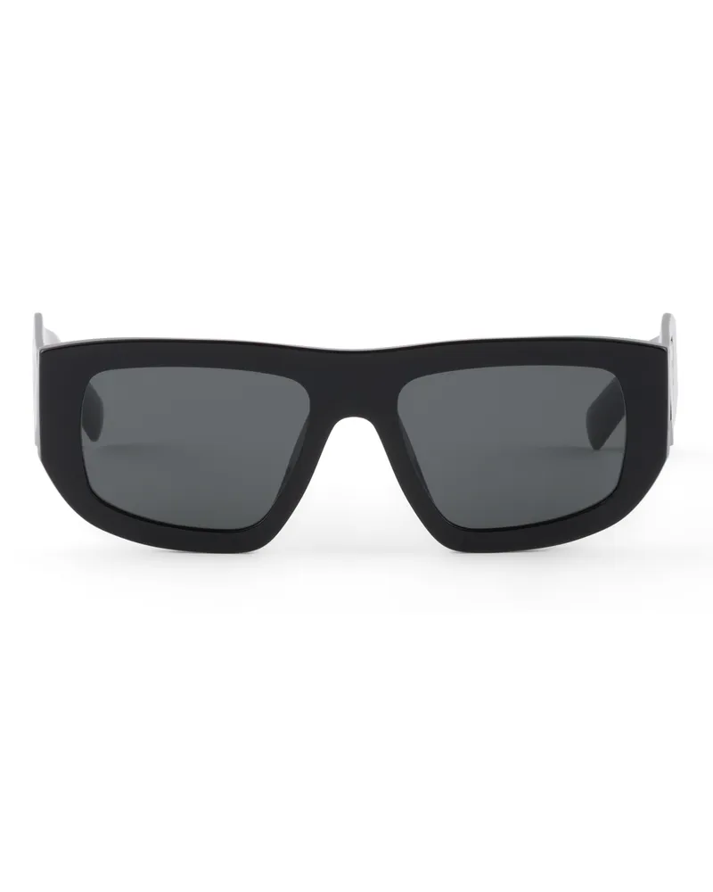Prada Sonnenbrille Mit Triangolo-logo, Damen, Schiefergraue Gläser Schiefergraue