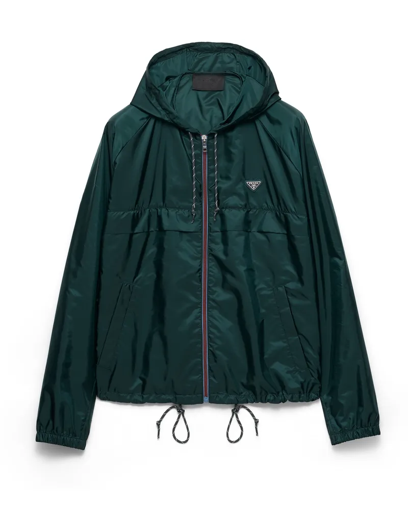Prada Blousonjacke Aus Re-nylon, Herren, Flaschengrün, Größe Flaschengrün