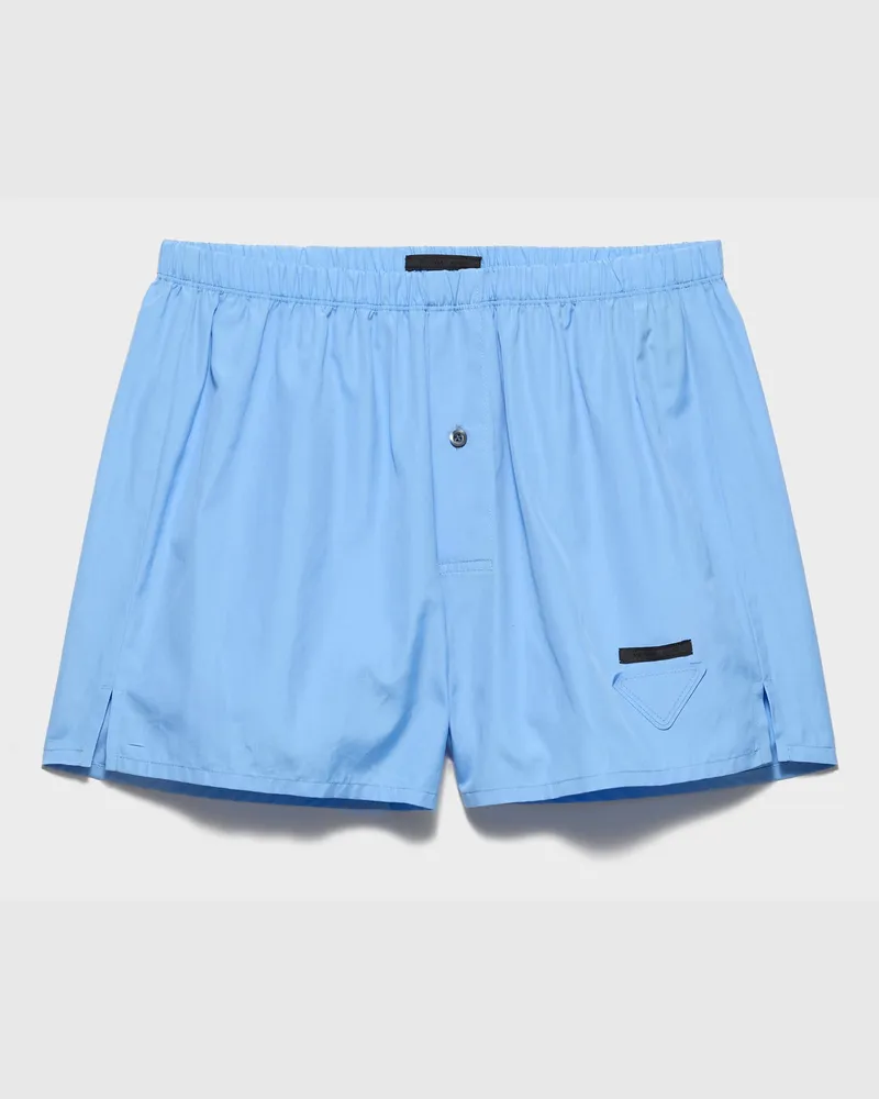 Prada Boxershorts aus Baumwolle Saphirblau