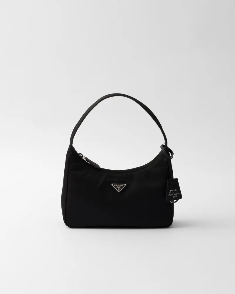 Prada Re-Edition 2000 Mini Bag aus Re-Nylon Schwarz