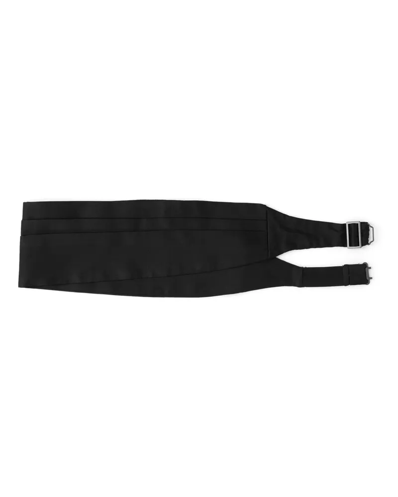 Prada Satin-smoking-kummerbund, Herren, Schwarz, Größe Schwarz