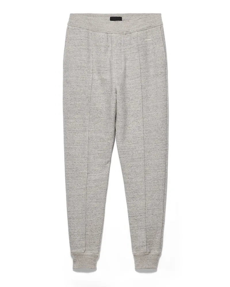 Prada Jogginghose Aus Baumwolle, Herren, Grau, Größe Grau