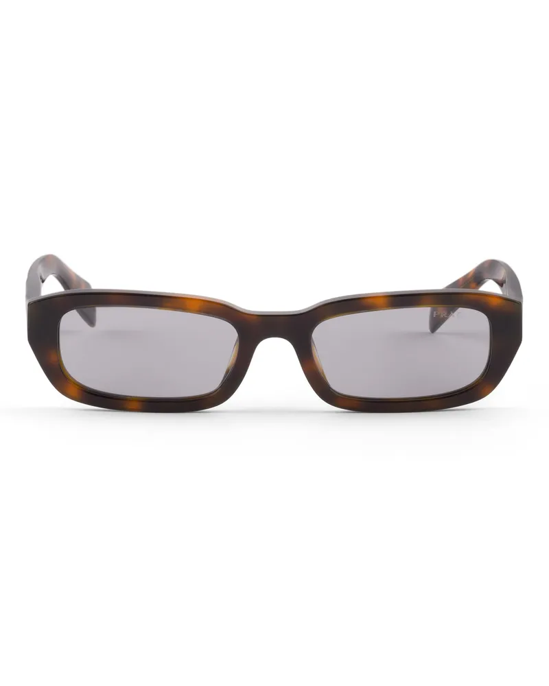 Prada Symbole Sonnenbrille, Damen, Graue Linsen Graue