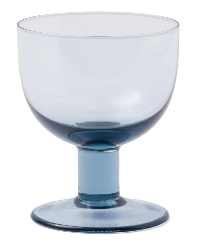 Prada Set Mit Zwei Wassergläsern Aus Kristall – Plinth, , Meerblau Meerblau