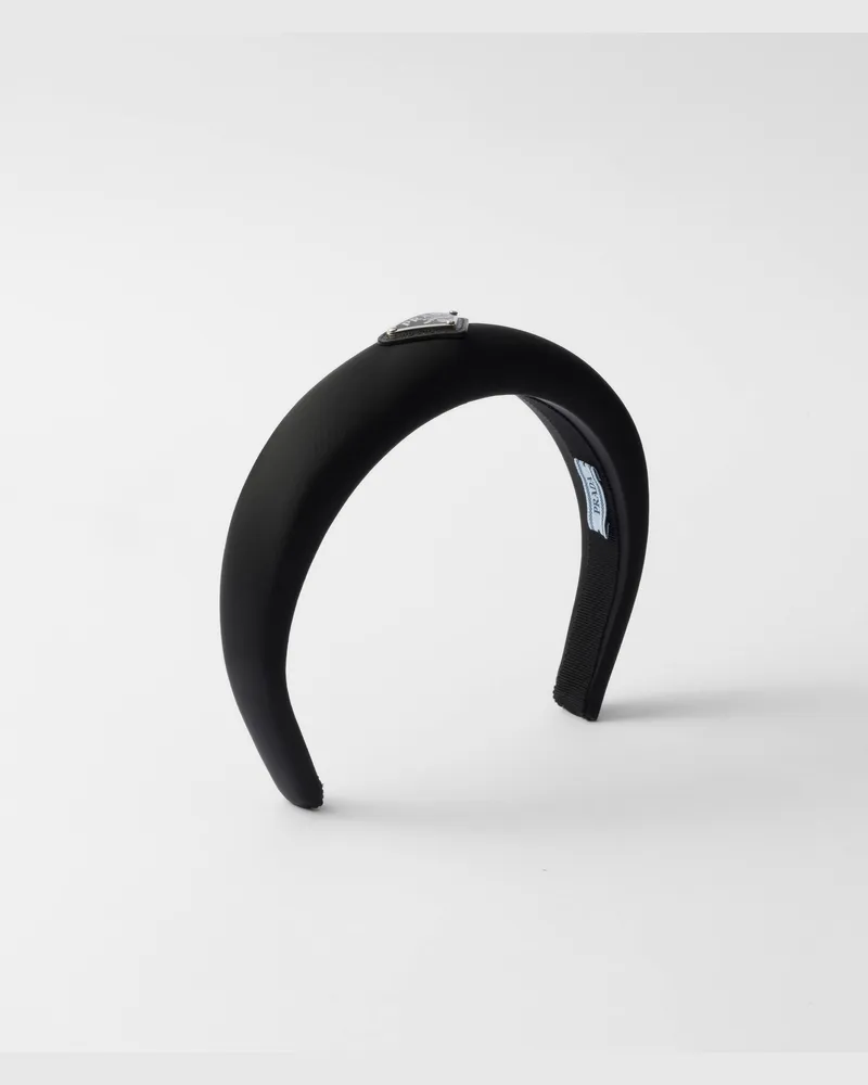 Prada Haarreif aus Re-Nylon Schwarz