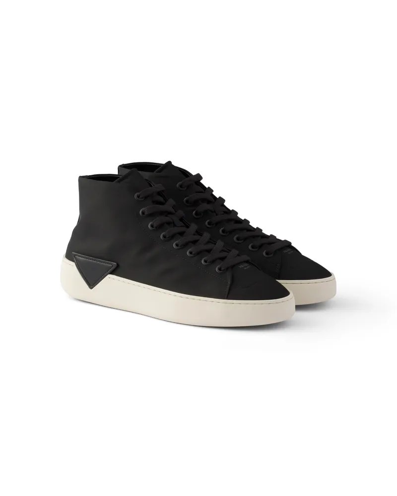 Prada High-top-sneaker Aus Re-nylon, Herren, Schwarz, Größe 12 Schwarz