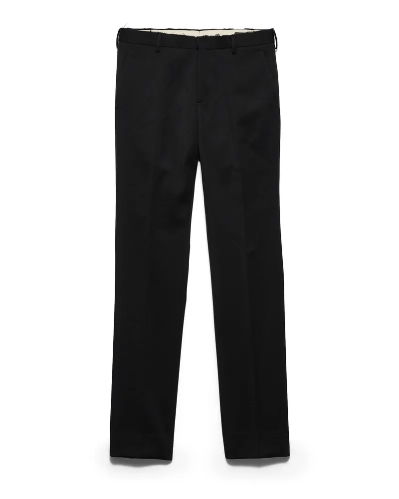 Prada Hose Aus Wolle, Herren, Schwarz, Größe Schwarz