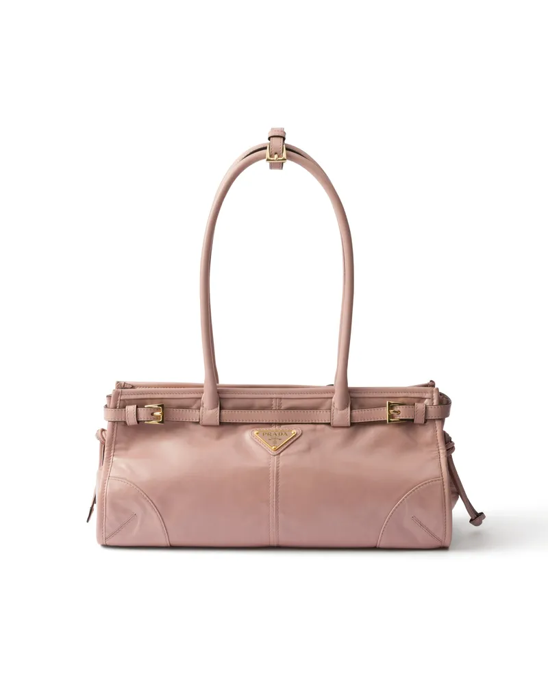 Prada Bonnie Mittelgroße Handtasche Aus Leder, Damen, Maiglöckchen Maiglöckchen