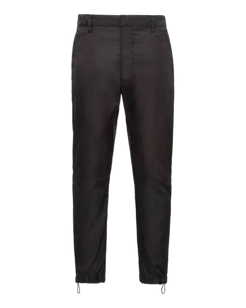 Prada Hose aus Re-Nylon Schwarz