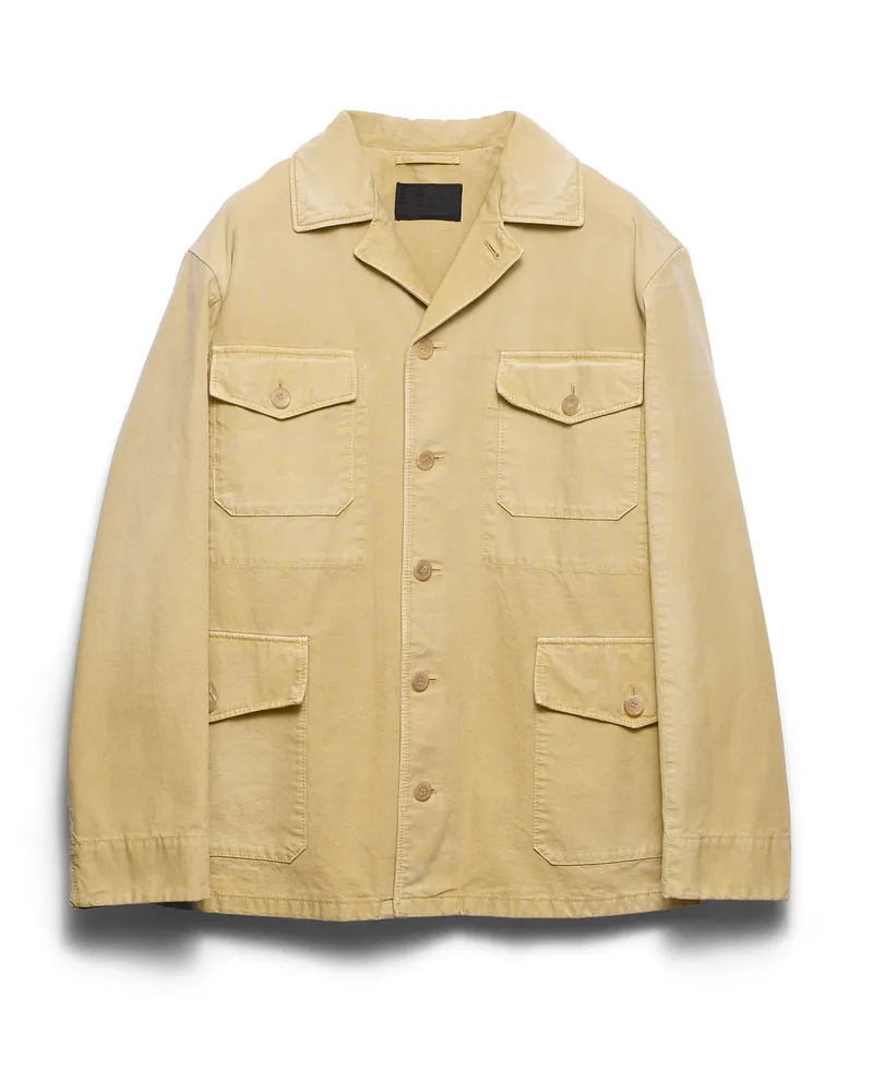 Prada Blousonjacke Aus Baumwolle, Herren, Kordel, Größe Kordel