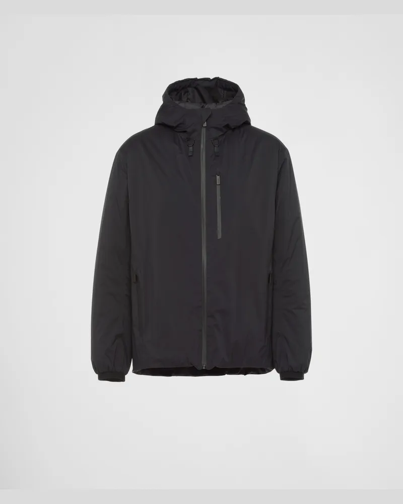 Prada Gepolsterte Jacke aus Light Extreme-Tex Schwarz