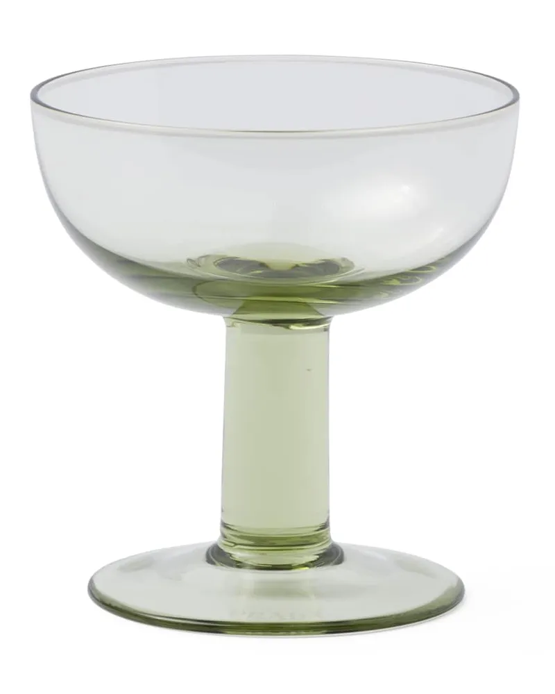 Prada Set Mit Zwei Champagner-coupe-gläsern Aus Kristall – Plinth, , Moos Moos