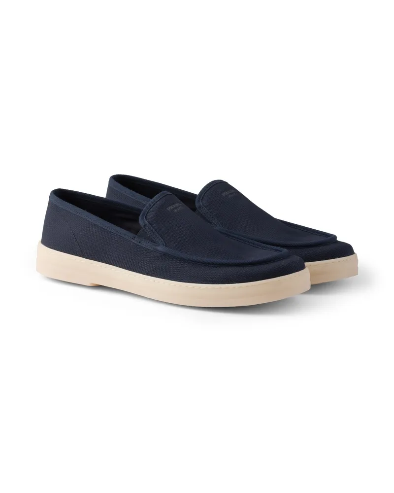 Prada Loafer Aus Stoff, Herren, Ostseeblau, Größe 12 Ostseeblau