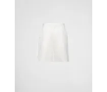 Bermuda-Shorts aus Leinenmischgewebe