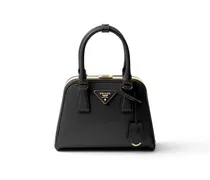 Pyramid Mini Bag Aus Saffiano-leder, Damen, Schwarz