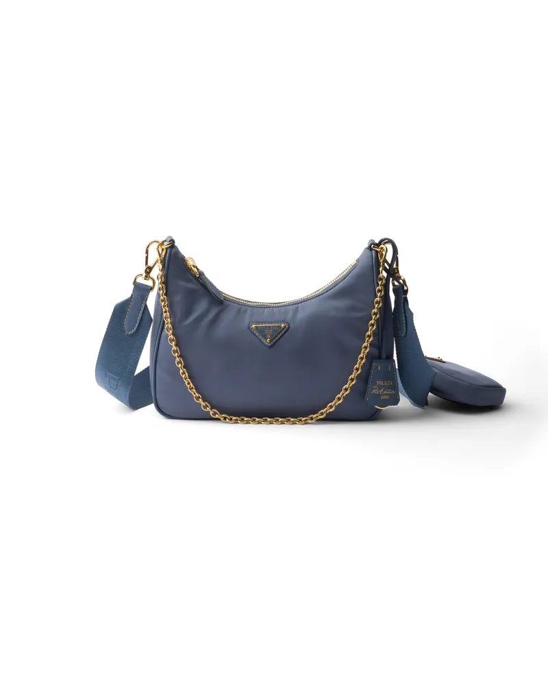 Prada Re-edition 2005 Tasche Aus Re-nylon, Damen, Aviation/blau Aviation