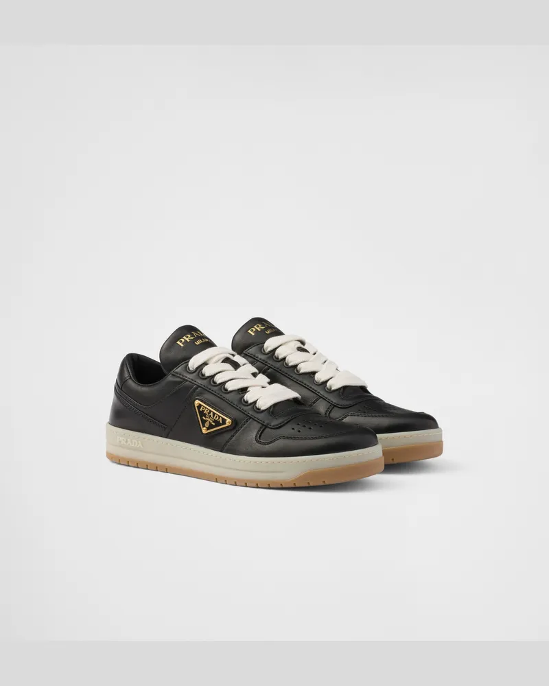 Prada Downtown Sneaker aus Nappa-Leder Schwarz