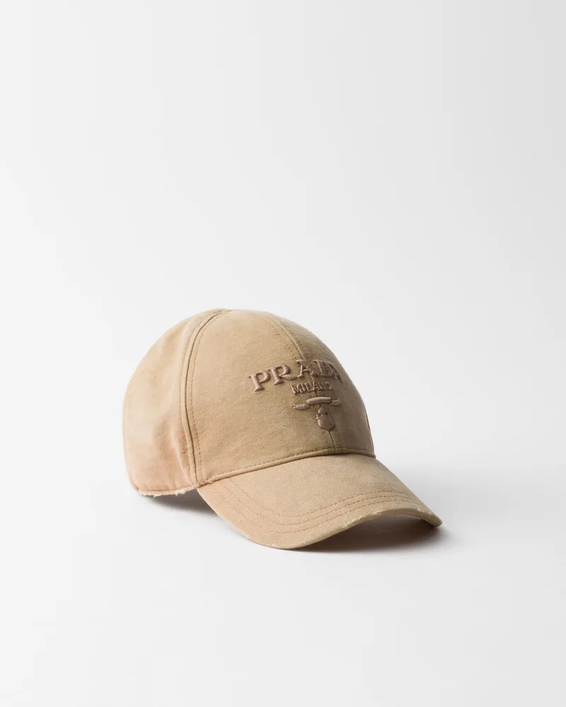 Prada Baseballkappe aus Canvas Beige